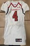 Football Jersey: White w/ Black Trim Red Letters XXL