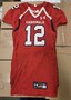 Football Jersey: Red w/ Black Trim White Letters XXL