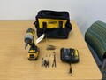 DeWalt 1/4 Cordless Driver w/ Bag Charger Assorted Bits/Nails