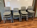 KI Furniture LimeLite & Siesta Monna Stackable Gray Chairs; Lot of 31