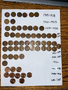 51 Pennies dated 1909-2011