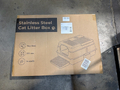 ? NEW ? XXL Stainless Steel Enclosed Cat Litter Box - A