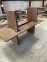 Qty-2 long brown tables