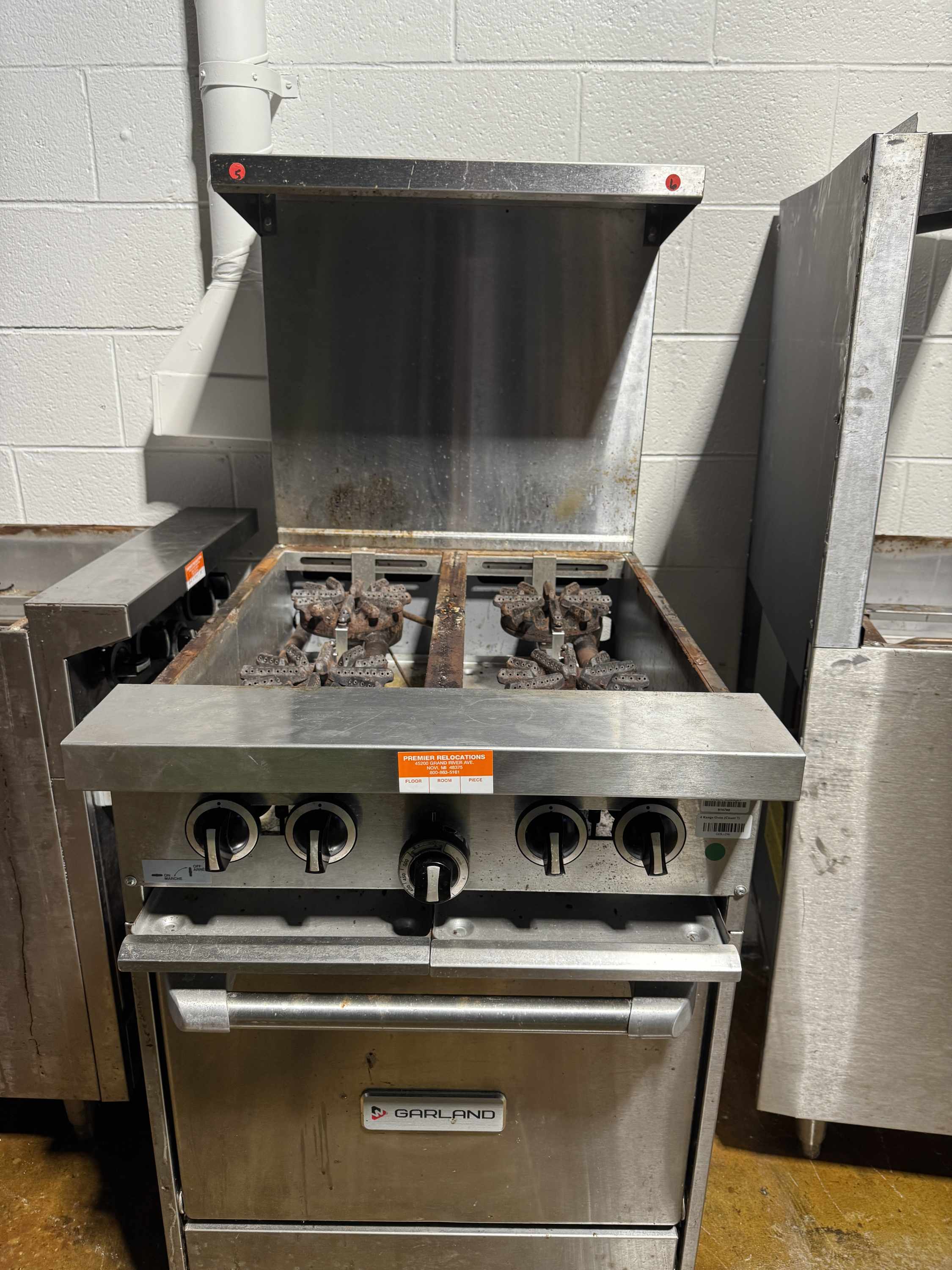 Garland Stainless Steel Commercial Range