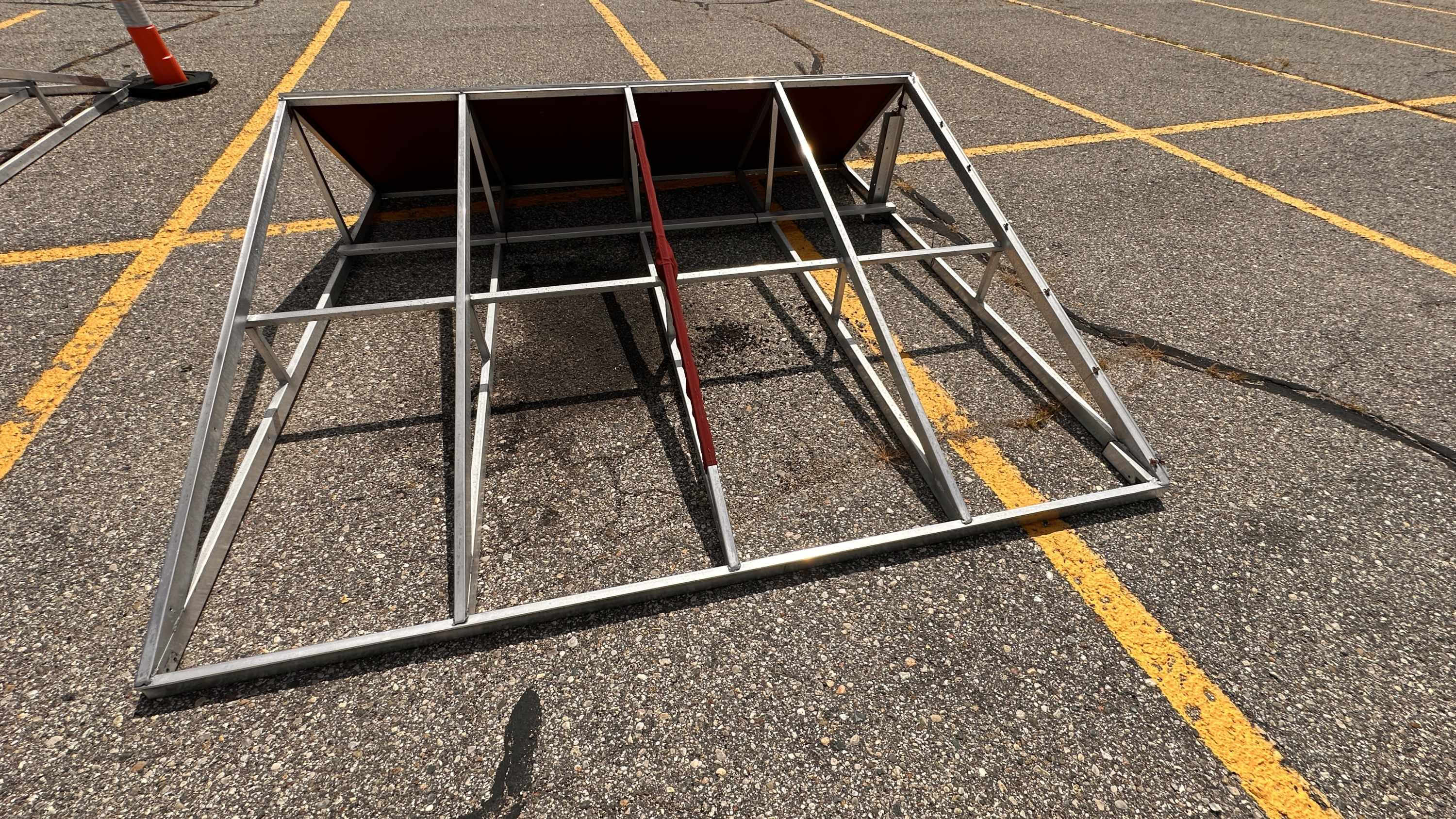 Lot of Four (4) Aluminum Structural Frame Sections - Lot #2