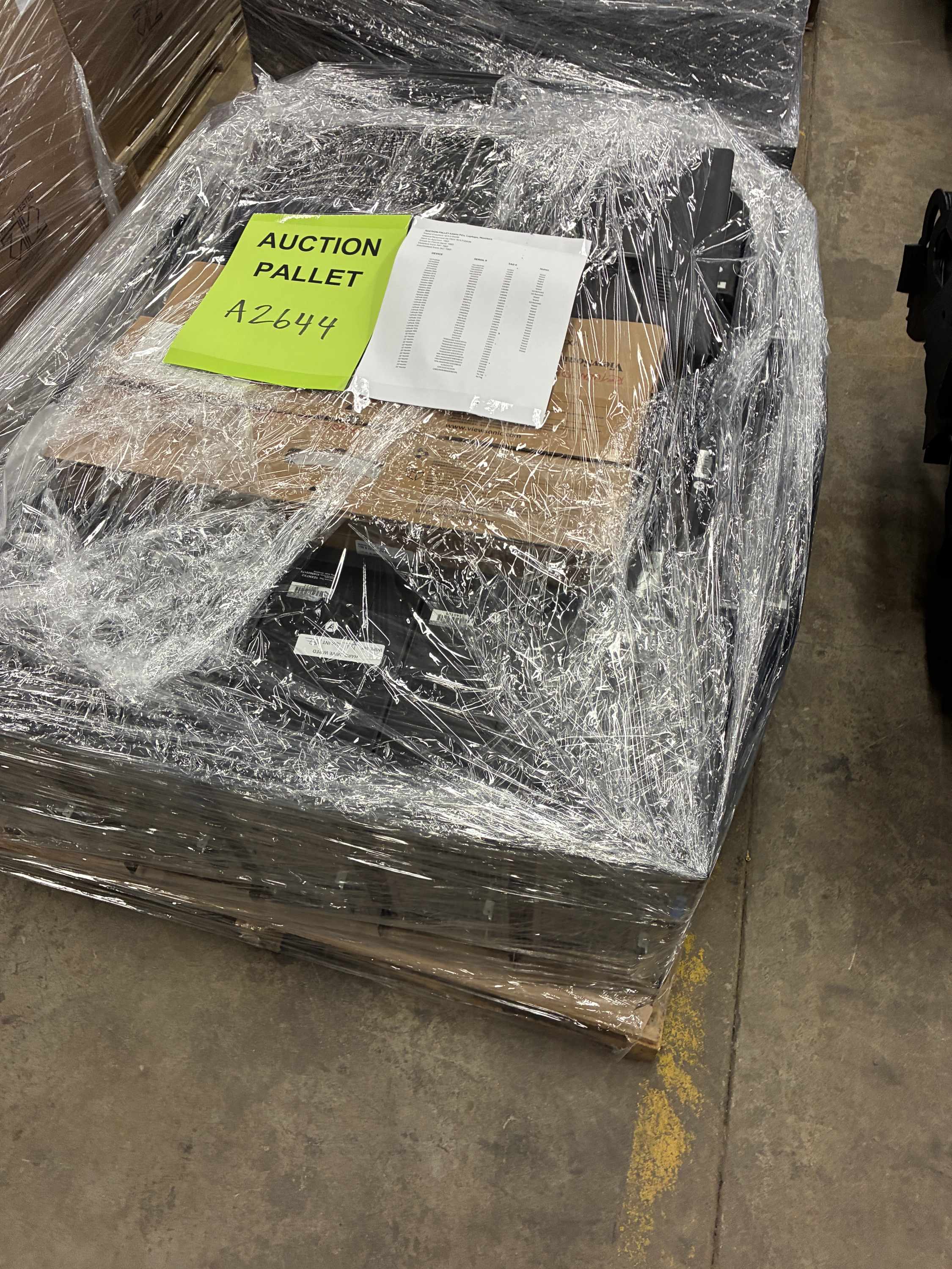Pallet A2644 Pallet of Pcs  laptops  misc.