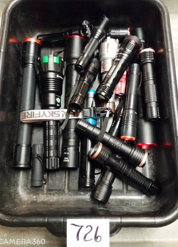 LOT # 726 TSA FLASHLIGHTS - VARIOUS