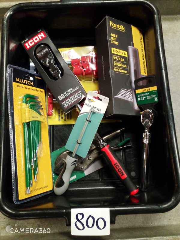LOT # 800 TSA TOOLS - ASSORTED HAND TOOLS & MISC