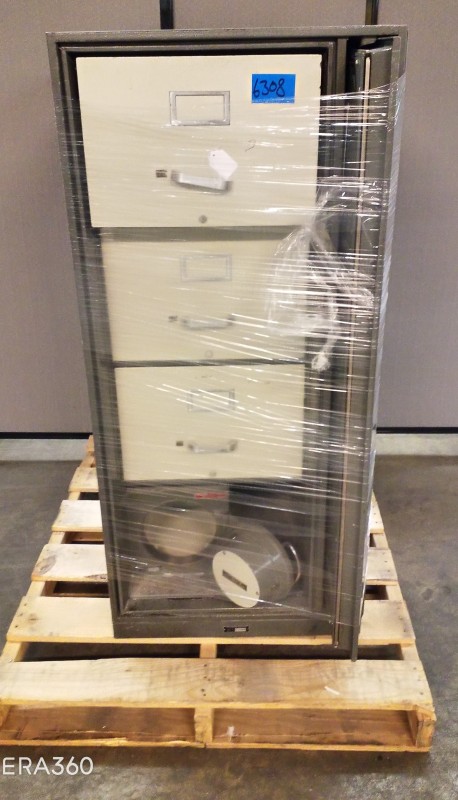 Lot # 6308 FIRE RESISTANT FILING CABINET WITH LOWER SAFE COMPARTMENT