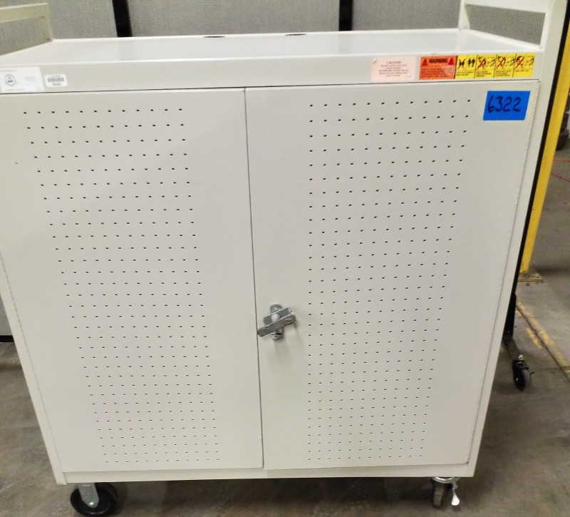 Lot # 6322 CABINET - BRETFORD - MOBILE STEEL - DEVICE CHARGING & STOR